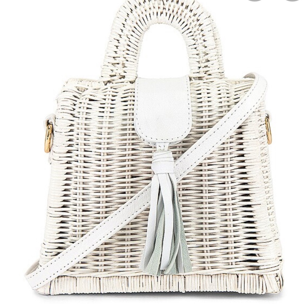 *SOLD* Cleobella 100% Rattan handbag